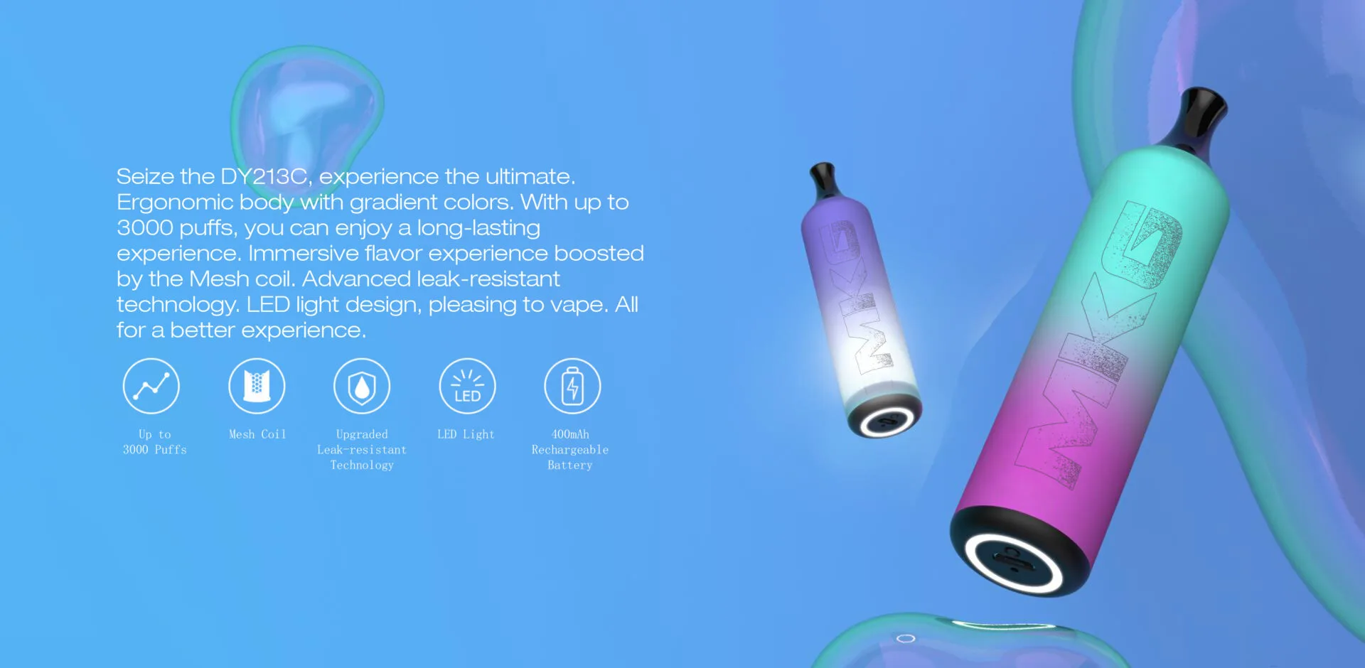 MKG Vape Disposable Pens MK213C 3000puffs E-cigarette - Image 15