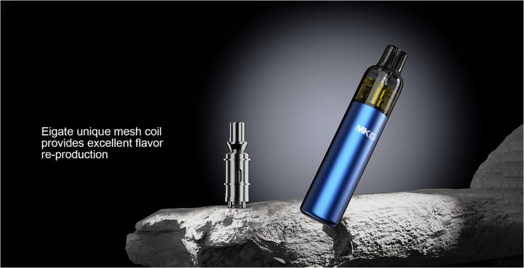 CCELL Poché is a stylish and compact disposable vape, equipped with a visible 0.5ml oil tank and a 350mAh rechargeable battery. Available for customization.