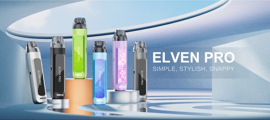 Available in either closed vape pods, such as the JUUL or ELFA pod which uses pre-filled liquid pods or as a refillable vapes like the Uwell Caliburn or SMOK