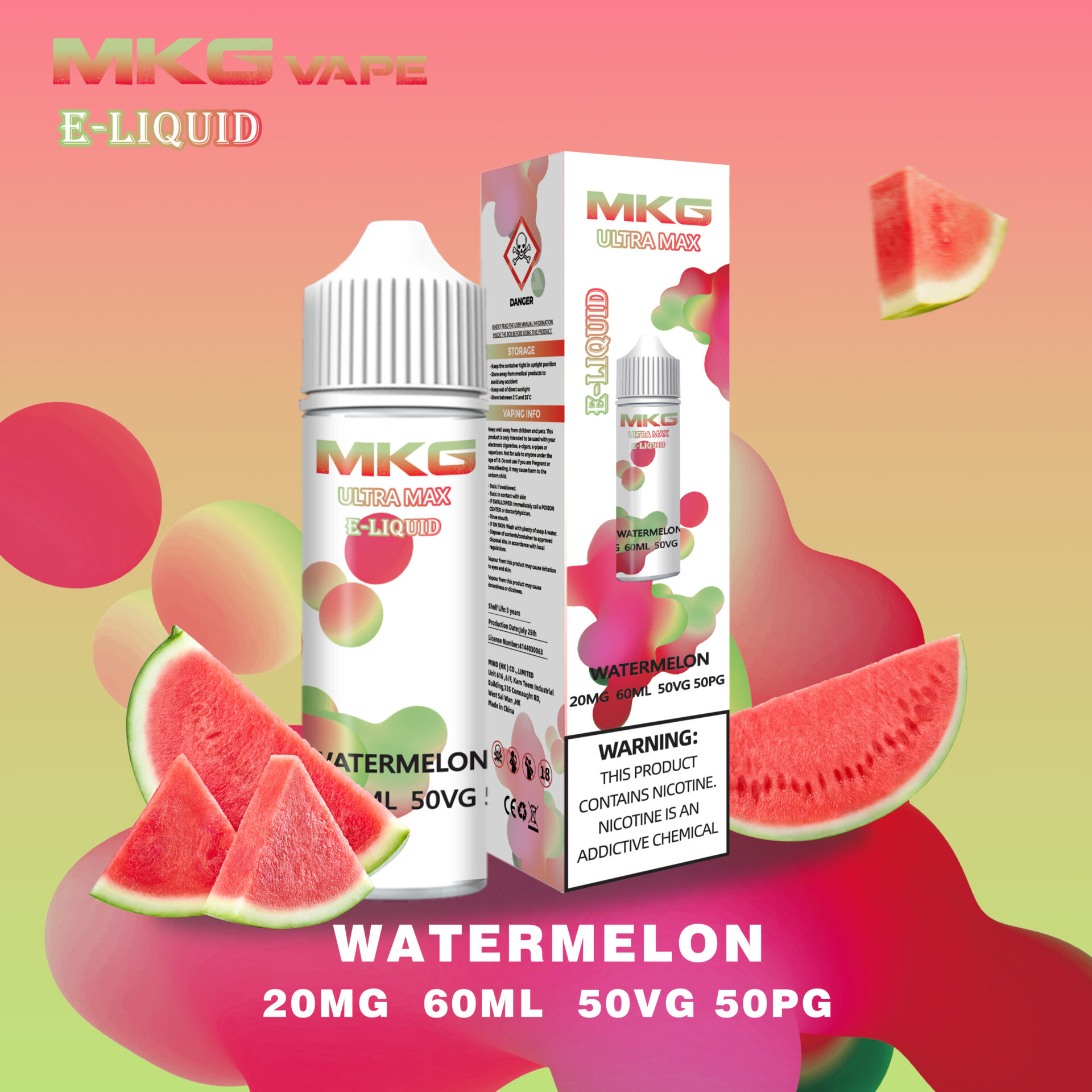 These e-liquids are mixed to a 50% VG concentration, so they're perfect if you want more discreet amounts of vapour and an inhale that feels closer to cigarette