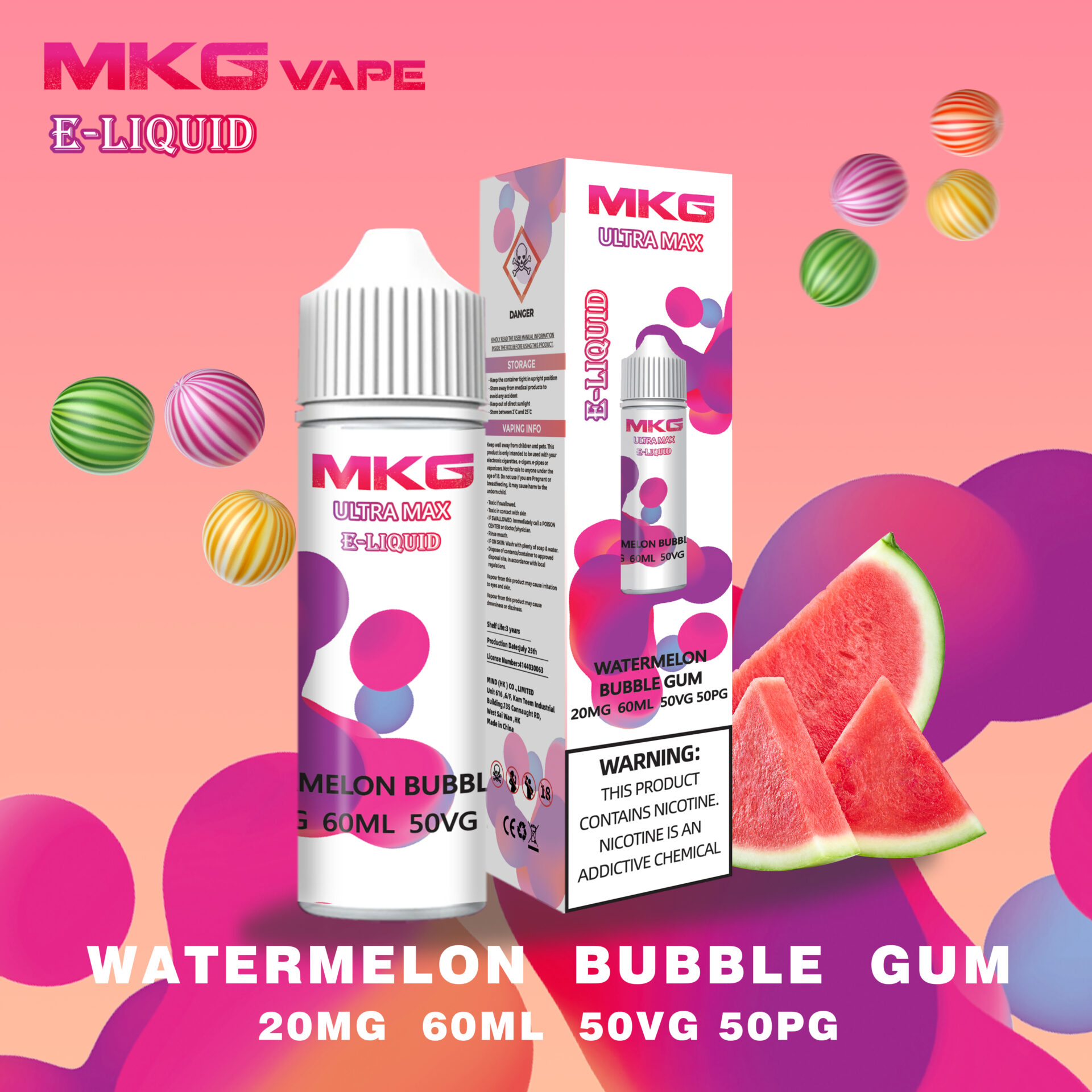 These e-liquids are mixed to a 50% VG concentration, so they're perfect if you want more discreet amounts of vapour and an inhale that feels closer to cigarette